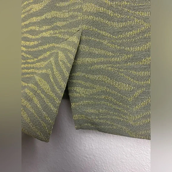 Michael Kors Army Green Shimmer Pencil Skirt, Medium, New - Picture 9 of 9